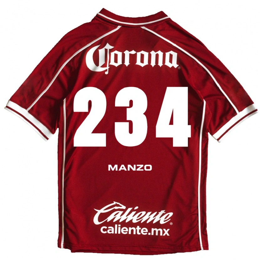 Danxen Kvinnor Sergio Manzo #234 Vit Röd Hemmatröja Matchtröjor 2026/27 Tröjor T-Tröja