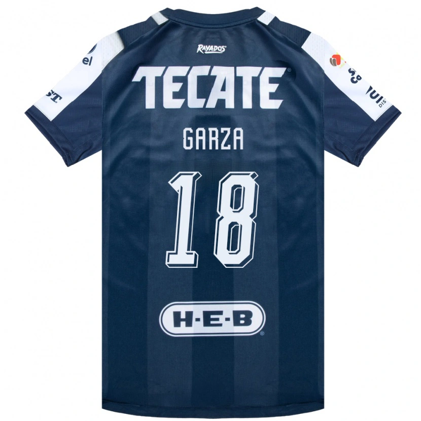 Danxen Kvinnor César Garza #18 Bläckblå Vit Röd Hemmatröja Matchtröjor 2026/27 Tröjor T-Tröja