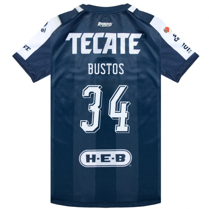 Danxen Kvinnor César Bustos #34 Bläckblå Vit Röd Hemmatröja Matchtröjor 2026/27 Tröjor T-Tröja