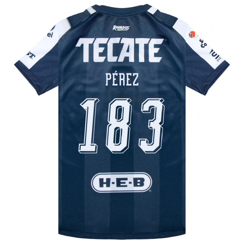 Danxen Kvinnor Santiago Pérez #183 Bläckblå Vit Röd Hemmatröja Matchtröjor 2026/27 Tröjor T-Tröja