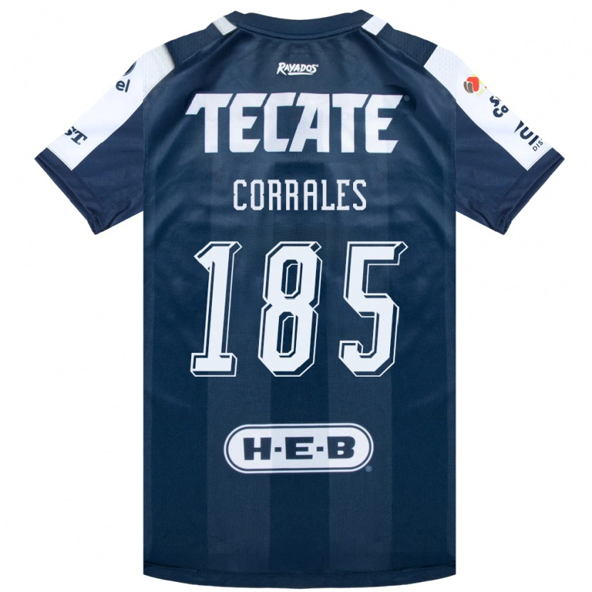Danxen Kvinnor Ángel Corrales #185 Bläckblå Vit Röd Hemmatröja Matchtröjor 2026/27 Tröjor T-Tröja