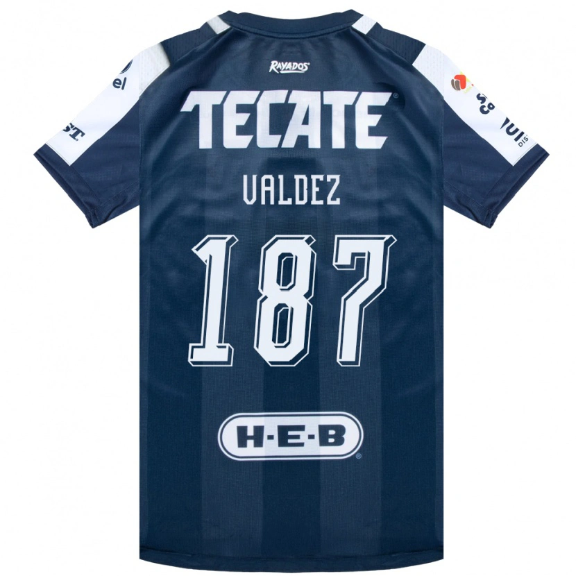 Danxen Kvinnor Érick Valdez #187 Bläckblå Vit Röd Hemmatröja Matchtröjor 2026/27 Tröjor T-Tröja