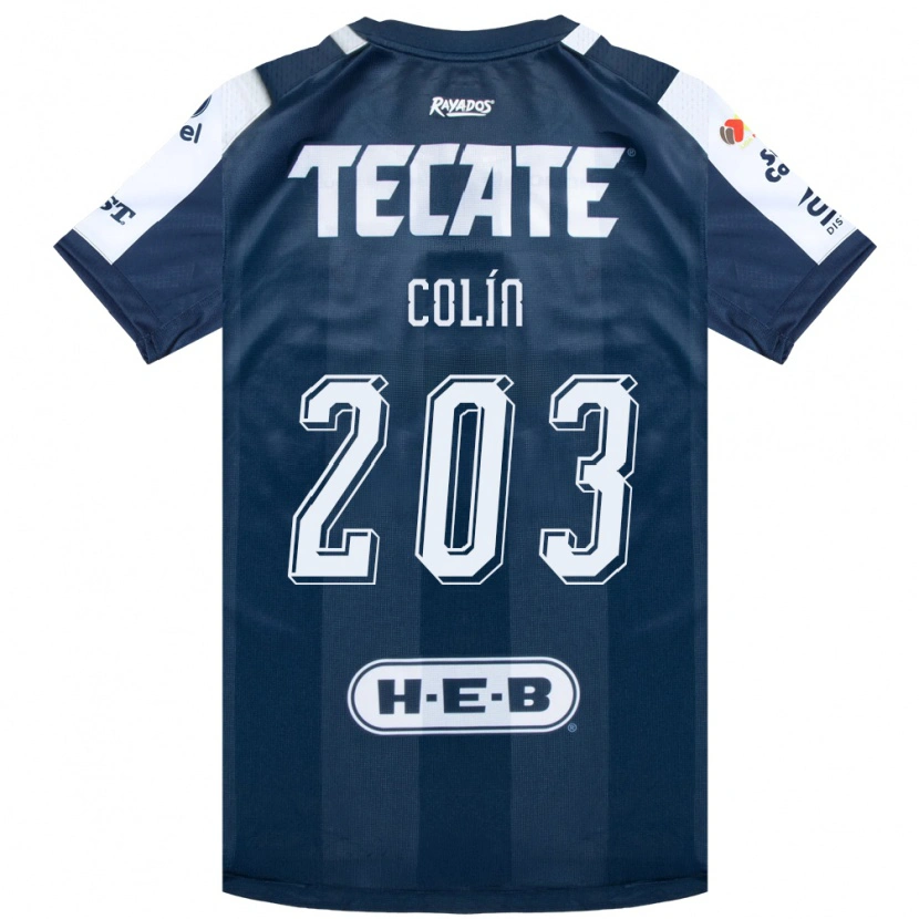 Danxen Kvinnor Luis Colín #203 Bläckblå Vit Röd Hemmatröja Matchtröjor 2026/27 Tröjor T-Tröja