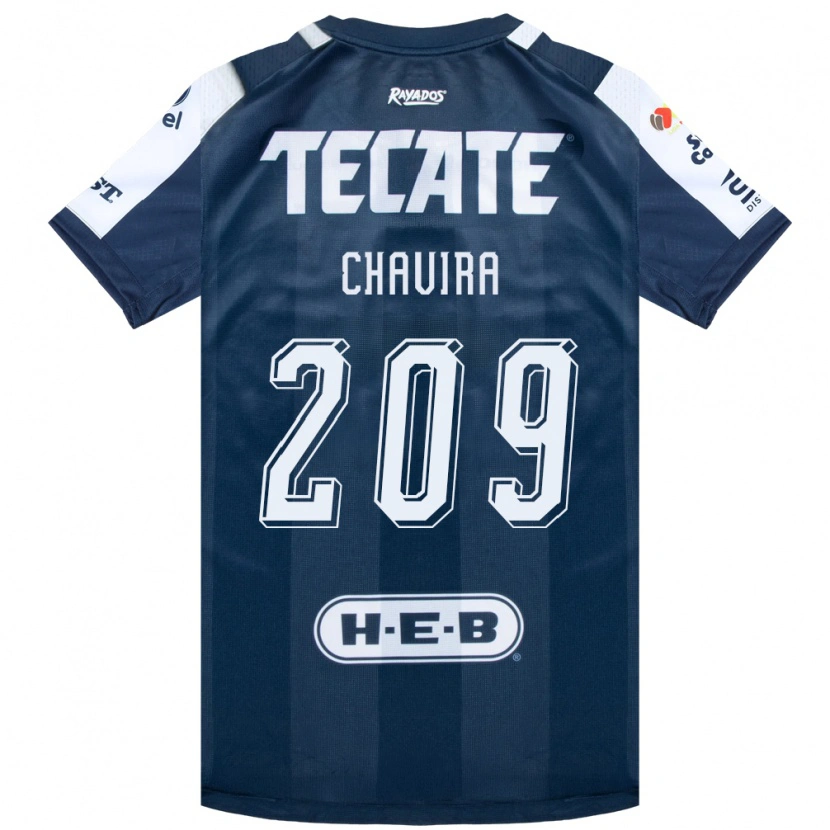 Danxen Kvinnor Diego Chavira #209 Bläckblå Vit Röd Hemmatröja Matchtröjor 2026/27 Tröjor T-Tröja