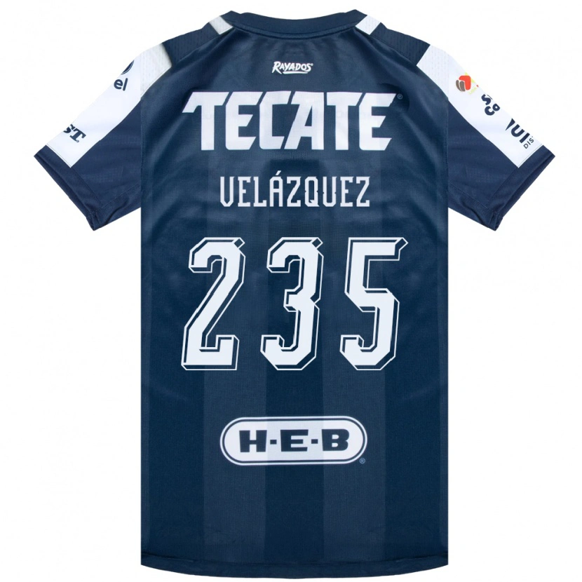 Danxen Kvinnor Álvaro Velázquez #235 Bläckblå Vit Röd Hemmatröja Matchtröjor 2026/27 Tröjor T-Tröja