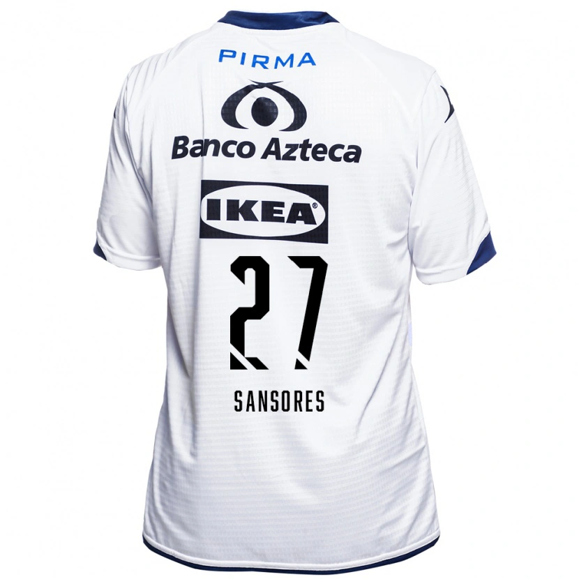 Danxen Kvinnor Miguel Sansores #27 Vit Svart Blå Hemmatröja Matchtröjor 2026/27 Tröjor T-Tröja