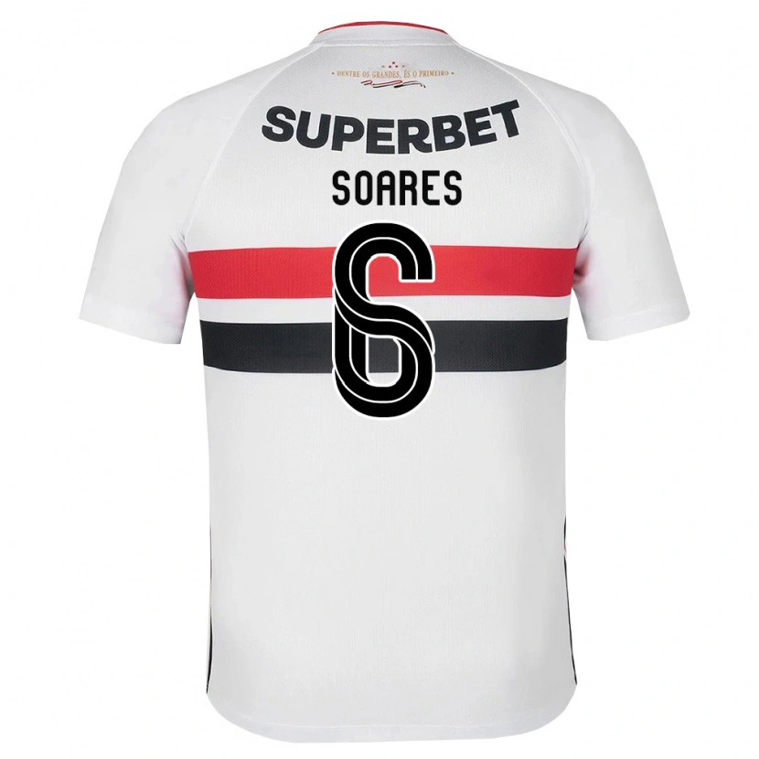 Danxen Kvinnor Jéssica Soares #6 Vit Röd Svart Hemmatröja Matchtröjor 2026/27 Tröjor T-Tröja