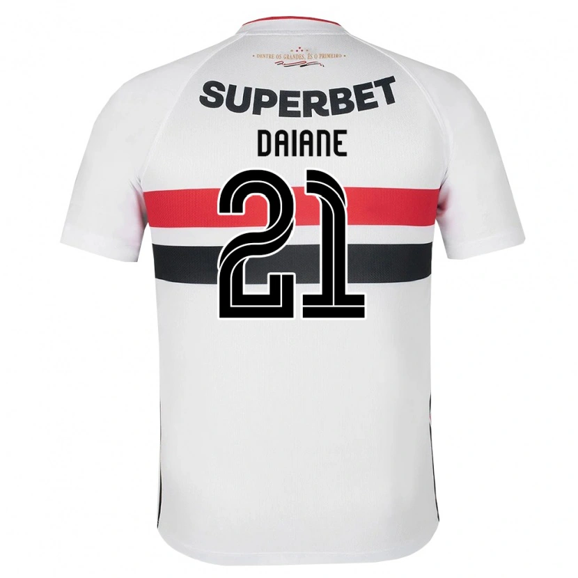 Danxen Kvinnor Daiane #21 Vit Röd Svart Hemmatröja Matchtröjor 2026/27 Tröjor T-Tröja