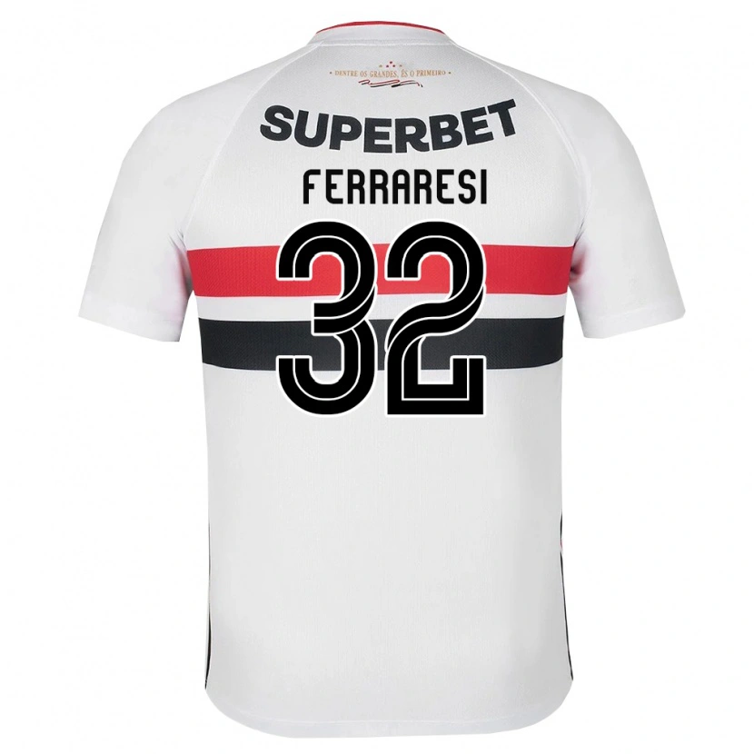 Danxen Kvinnor Nahuel Ferraresi #32 Vit Röd Svart Hemmatröja Matchtröjor 2026/27 Tröjor T-Tröja