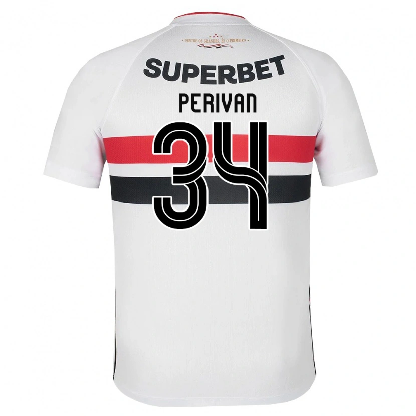 Danxen Kvinnor Perivan Dos Santos #34 Vit Röd Svart Hemmatröja Matchtröjor 2026/27 Tröjor T-Tröja