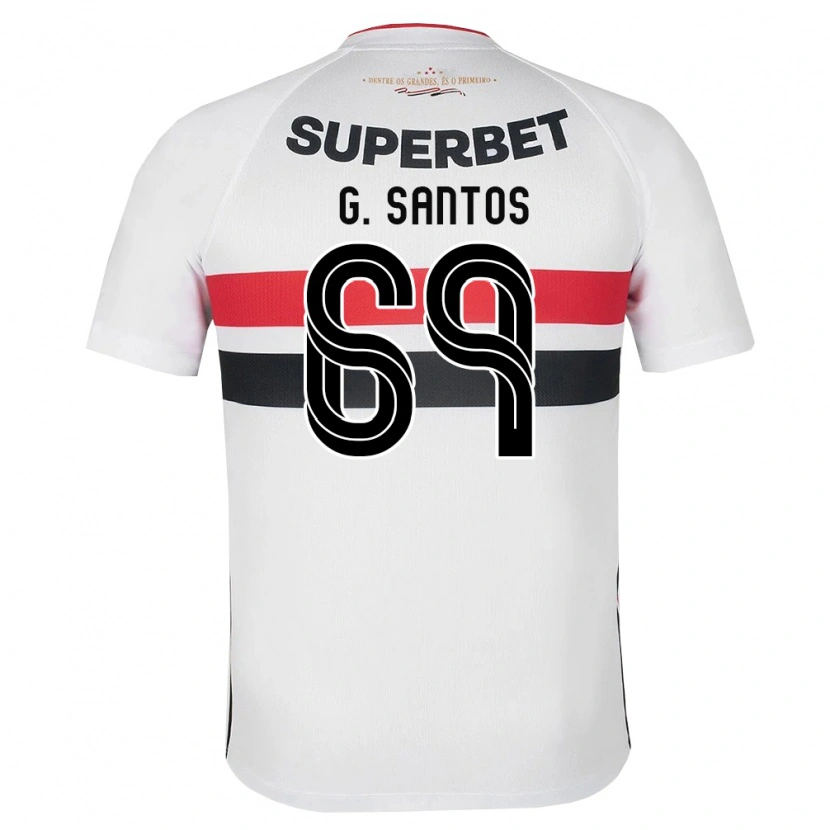 Danxen Kvinnor Guilherme Santos #69 Vit Röd Svart Hemmatröja Matchtröjor 2026/27 Tröjor T-Tröja