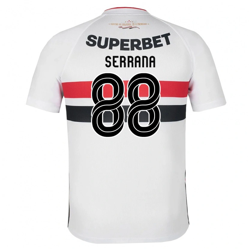 Danxen Kvinnor Serrana #88 Vit Röd Svart Hemmatröja Matchtröjor 2026/27 Tröjor T-Tröja