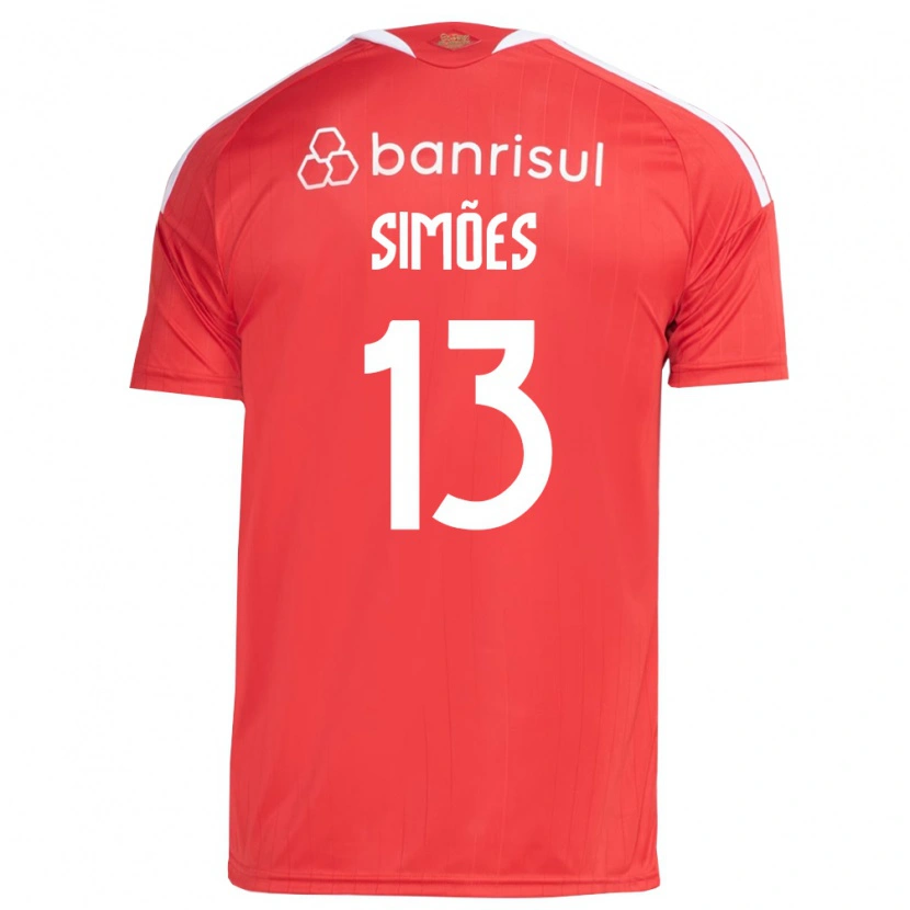 Danxen Kvinnor Arthur Simões #13 Röd Vit Hemmatröja Matchtröjor 2026/27 Tröjor T-Tröja