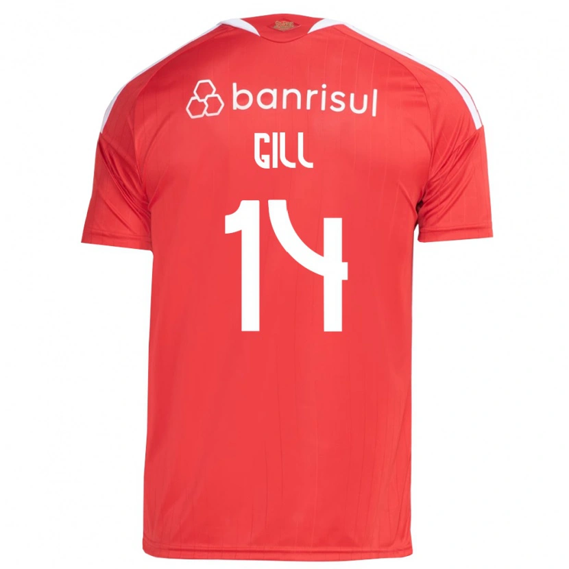 Danxen Kvinnor Antonio Gill #14 Röd Vit Hemmatröja Matchtröjor 2026/27 Tröjor T-Tröja