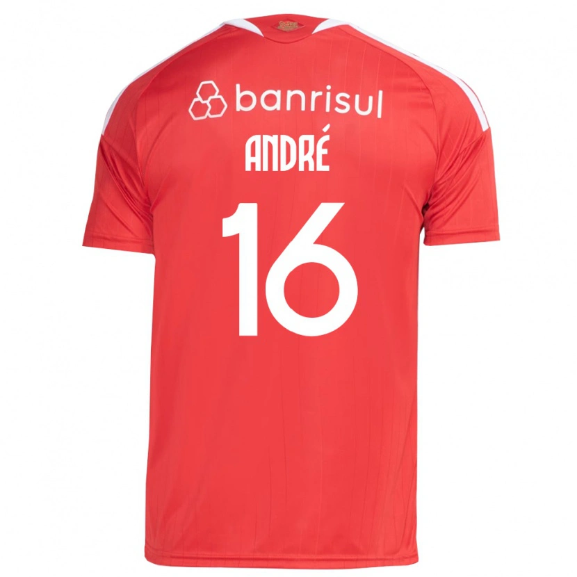 Danxen Kvinnor André Sion Lemos Oliveira #16 Röd Vit Hemmatröja Matchtröjor 2026/27 Tröjor T-Tröja
