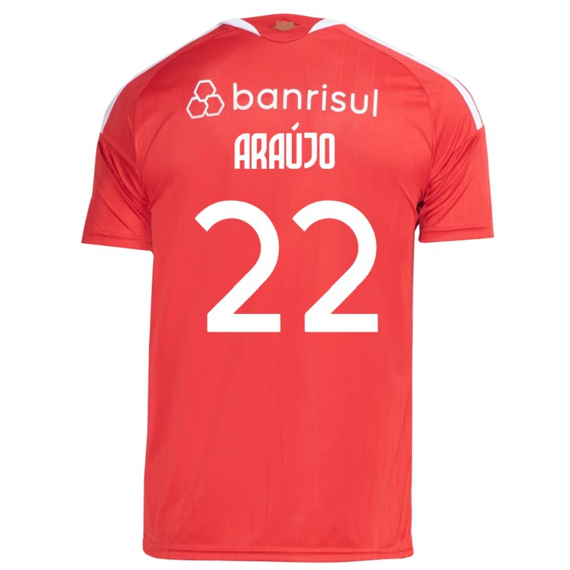 Danxen Kvinnor Kelwin Araújo #22 Röd Vit Hemmatröja Matchtröjor 2026/27 Tröjor T-Tröja