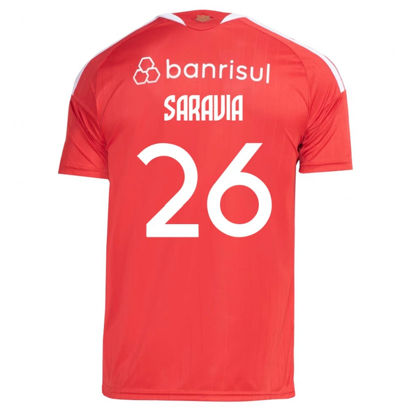 Danxen Kvinnor Saravia #26 Röd Vit Hemmatröja Matchtröjor 2026/27 Tröjor T-Tröja