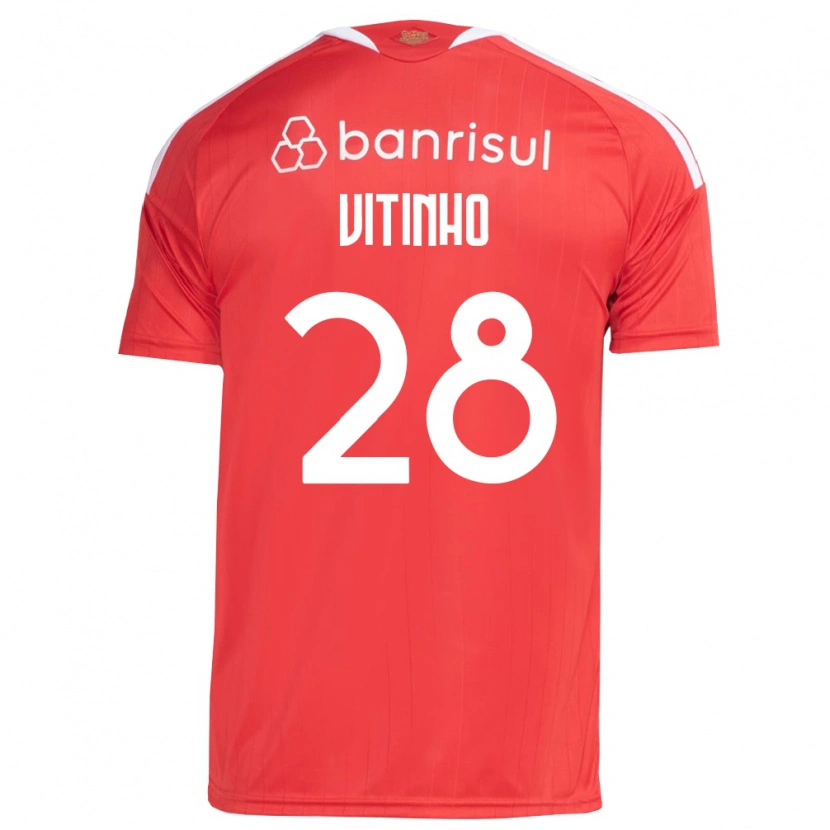 Danxen Kvinnor Vitinho #28 Röd Vit Hemmatröja Matchtröjor 2026/27 Tröjor T-Tröja