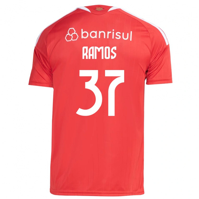 Danxen Kvinnor Lucas Ramos #37 Röd Vit Hemmatröja Matchtröjor 2026/27 Tröjor T-Tröja