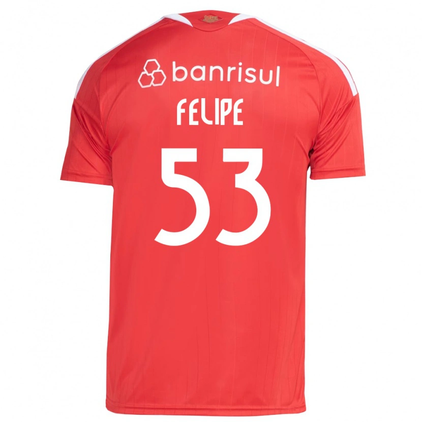 Danxen Kvinnor Luiz Felipe #53 Röd Vit Hemmatröja Matchtröjor 2026/27 Tröjor T-Tröja