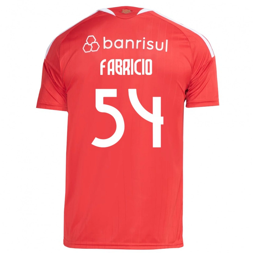 Danxen Kvinnor Fabricio Zechmeister Do Prado #54 Röd Vit Hemmatröja Matchtröjor 2026/27 Tröjor T-Tröja