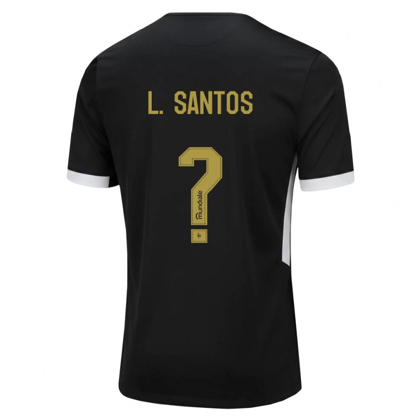 Danxen Kvinnor Leo Santos #0 Svart Vit Gul Hemmatröja Matchtröjor 2026/27 Tröjor T-Tröja