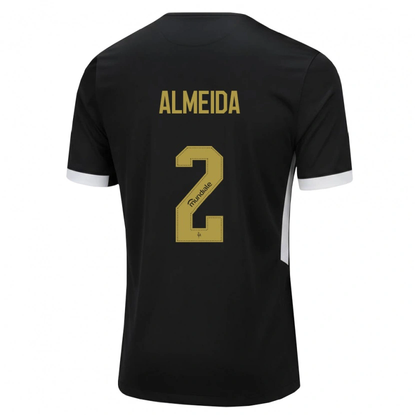 Danxen Kvinnor Samuel Almeida #2 Svart Vit Gul Hemmatröja Matchtröjor 2026/27 Tröjor T-Tröja