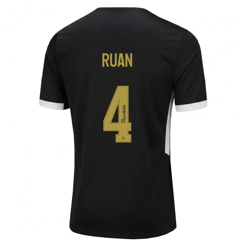 Danxen Kvinnor Ruan Tressoldi Netto #4 Svart Vit Gul Hemmatröja Matchtröjor 2026/27 Tröjor T-Tröja