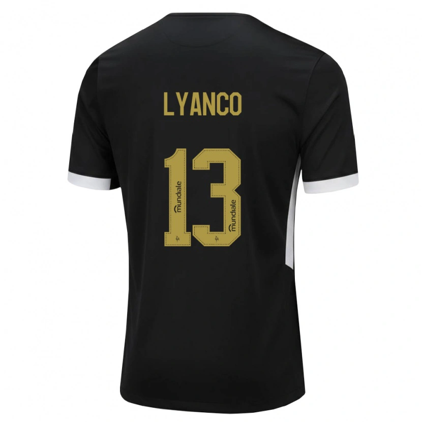 Danxen Kvinnor Lyanco Evangelista Silveira Neves Vojnović #13 Svart Vit Gul Hemmatröja Matchtröjor 2026/27 Tröjor T-Tröja