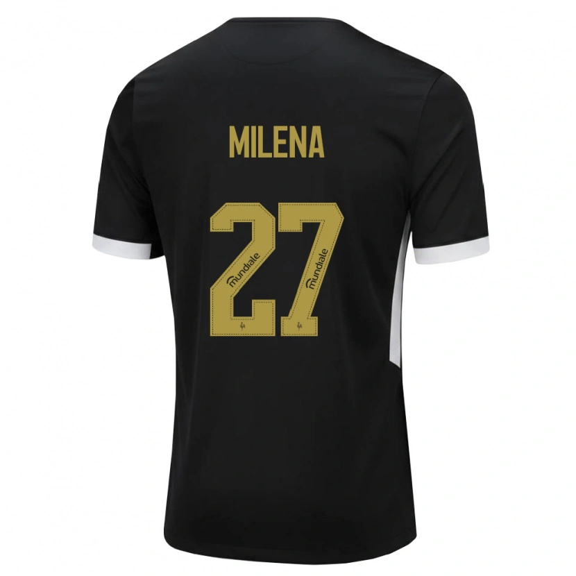 Danxen Kvinnor Milena #27 Svart Vit Gul Hemmatröja Matchtröjor 2026/27 Tröjor T-Tröja