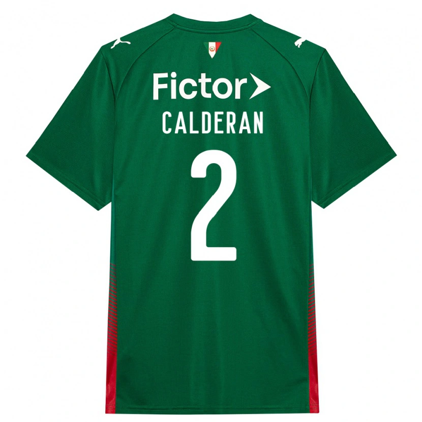 Danxen Kvinnor Bruna Calderan #2 Grön Röd Vit Hemmatröja Matchtröjor 2026/27 Tröjor T-Tröja