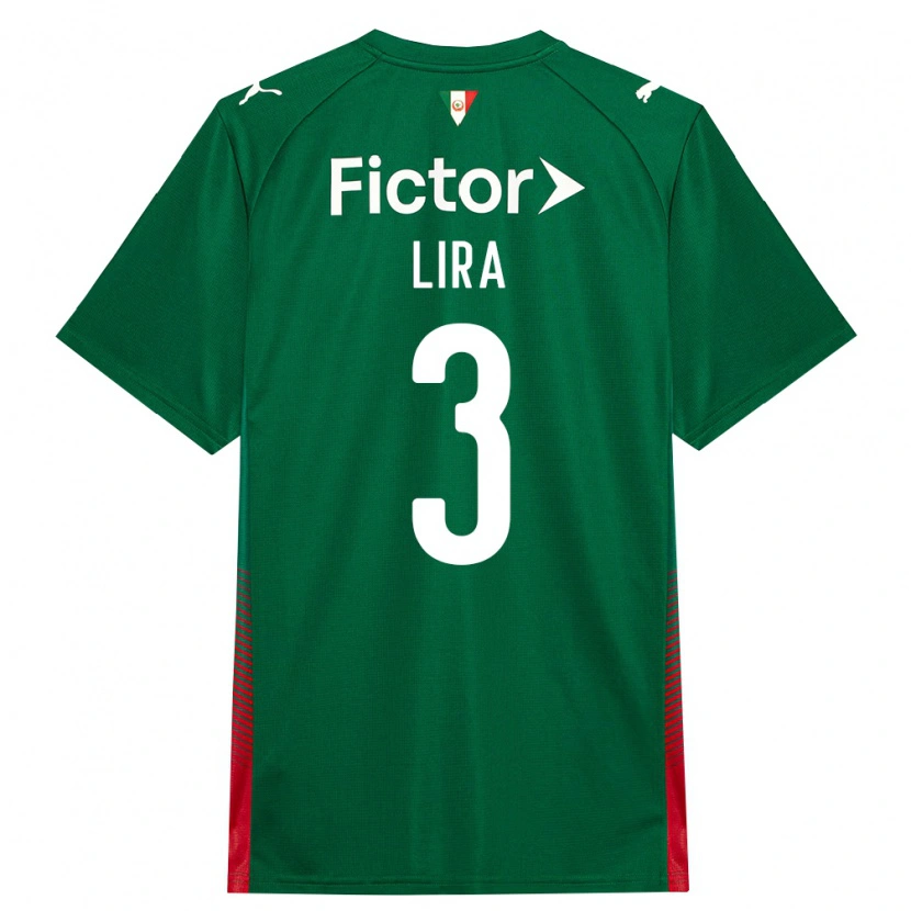 Danxen Kvinnor Guilherme Lira #3 Grön Röd Vit Hemmatröja Matchtröjor 2026/27 Tröjor T-Tröja