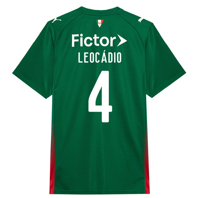 Danxen Kvinnor Isaac Leocádio #4 Grön Röd Vit Hemmatröja Matchtröjor 2026/27 Tröjor T-Tröja