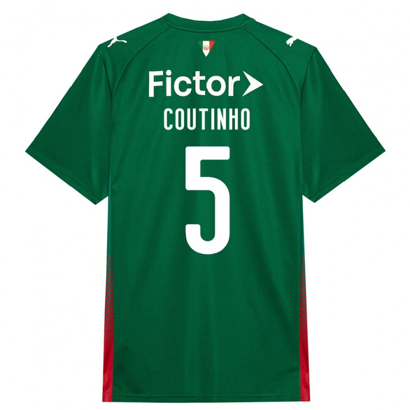 Danxen Kvinnor Rafael Coutinho #5 Grön Röd Vit Hemmatröja Matchtröjor 2026/27 Tröjor T-Tröja
