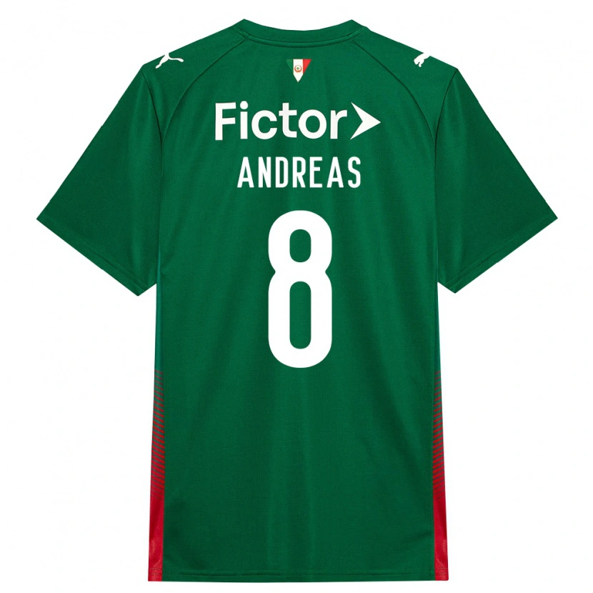 Danxen Kvinnor Andreas Pereira #8 Grön Röd Vit Hemmatröja Matchtröjor 2026/27 Tröjor T-Tröja