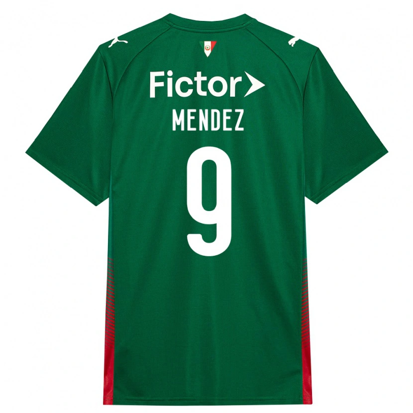 Danxen Kvinnor Cesar Mendez #9 Grön Röd Vit Hemmatröja Matchtröjor 2026/27 Tröjor T-Tröja