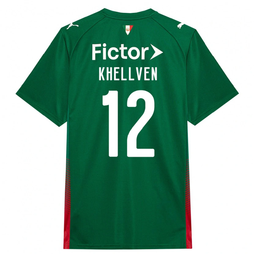 Danxen Kvinnor Khellven Douglas Silva Oliveira #12 Grön Röd Vit Hemmatröja Matchtröjor 2026/27 Tröjor T-Tröja