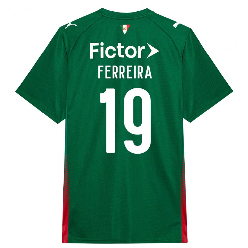 Danxen Kvinnor Letícia Ferreira #19 Grön Röd Vit Hemmatröja Matchtröjor 2026/27 Tröjor T-Tröja