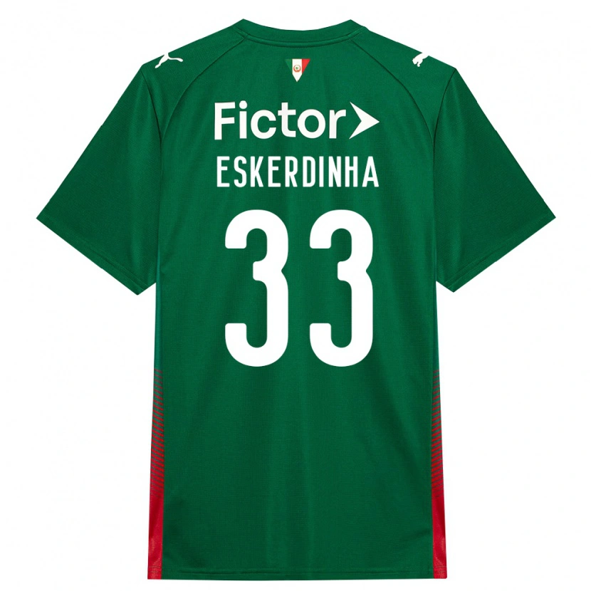 Danxen Kvinnor Eskerdinha #33 Grön Röd Vit Hemmatröja Matchtröjor 2026/27 Tröjor T-Tröja