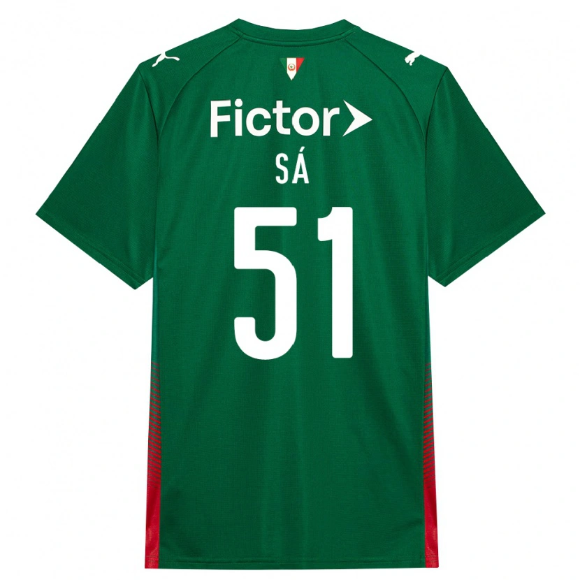 Danxen Kvinnor Luiz Sá #51 Grön Röd Vit Hemmatröja Matchtröjor 2026/27 Tröjor T-Tröja