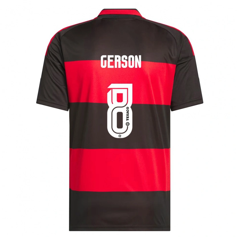 Danxen Kvinnor Gerson #8 Röd Svart Vit Hemmatröja Matchtröjor 2026/27 Tröjor T-Tröja