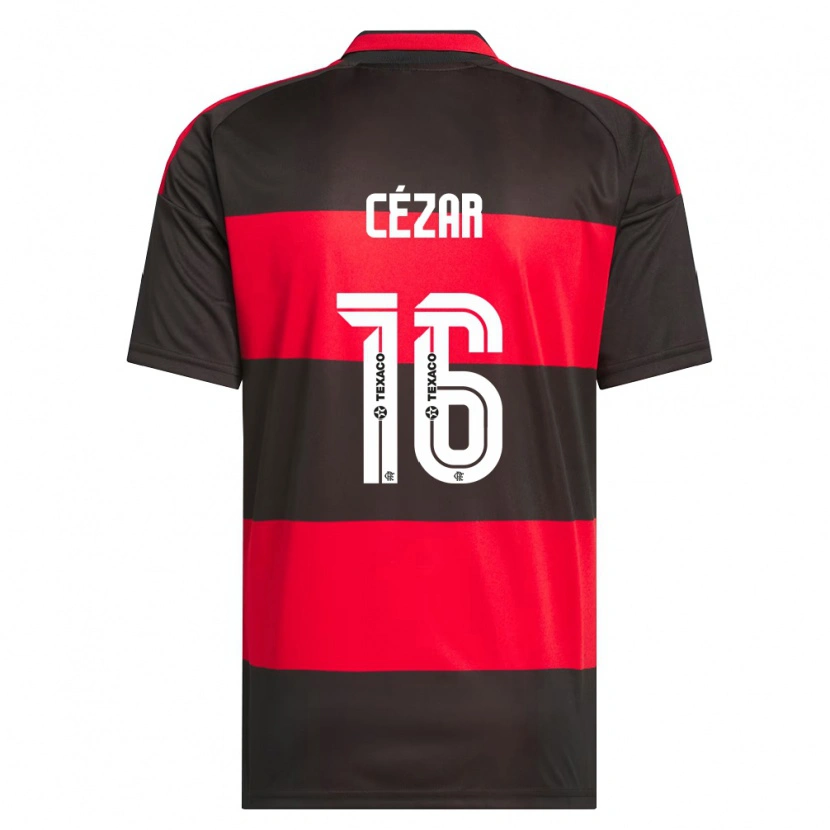 Danxen Kvinnor Paulo Cézar #16 Röd Svart Vit Hemmatröja Matchtröjor 2026/27 Tröjor T-Tröja