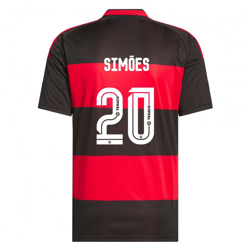 Danxen Kvinnor Fabi Simões #20 Röd Svart Vit Hemmatröja Matchtröjor 2026/27 Tröjor T-Tröja