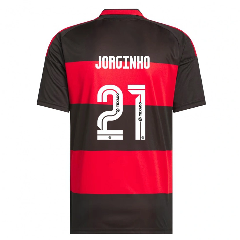Danxen Kvinnor Jorginho #21 Röd Svart Vit Hemmatröja Matchtröjor 2026/27 Tröjor T-Tröja