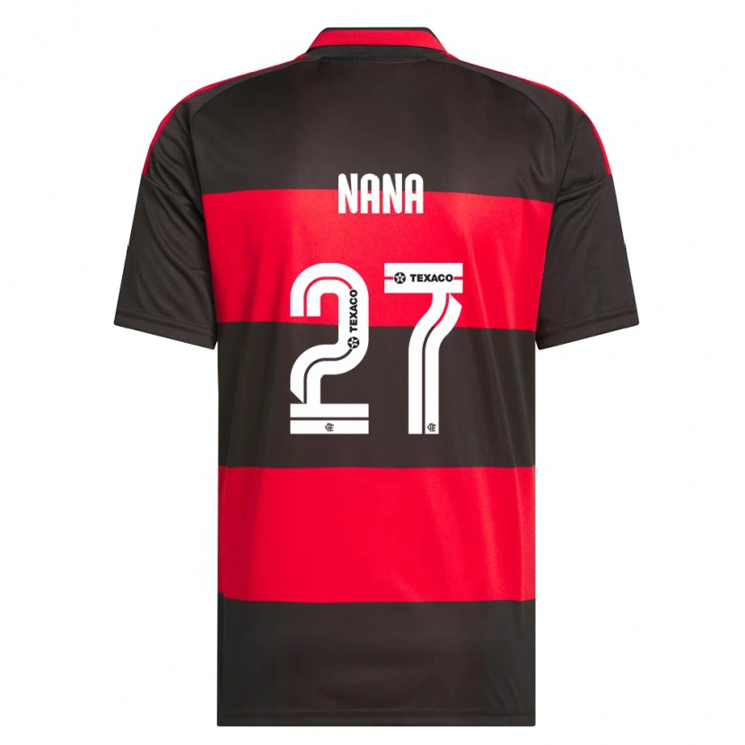 Danxen Kvinnor Nana #27 Röd Svart Vit Hemmatröja Matchtröjor 2026/27 Tröjor T-Tröja