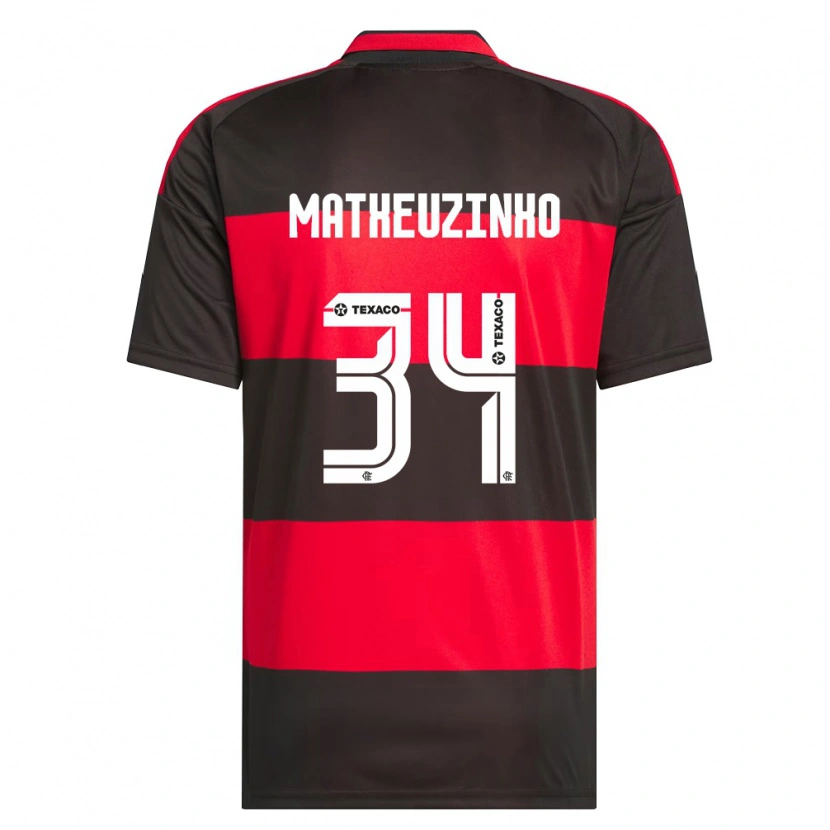 Danxen Kvinnor Matheuzinho #34 Röd Svart Vit Hemmatröja Matchtröjor 2026/27 Tröjor T-Tröja
