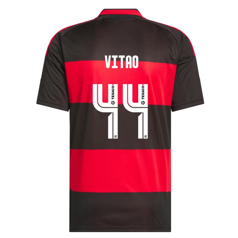 Danxen Kvinnor Vitor Eduardo Da Silva Matos #44 Röd Svart Vit Hemmatröja Matchtröjor 2026/27 Tröjor T-Tröja