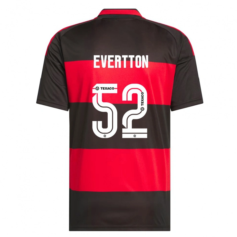 Danxen Kvinnor Evertton Araújo #52 Röd Svart Vit Hemmatröja Matchtröjor 2026/27 Tröjor T-Tröja