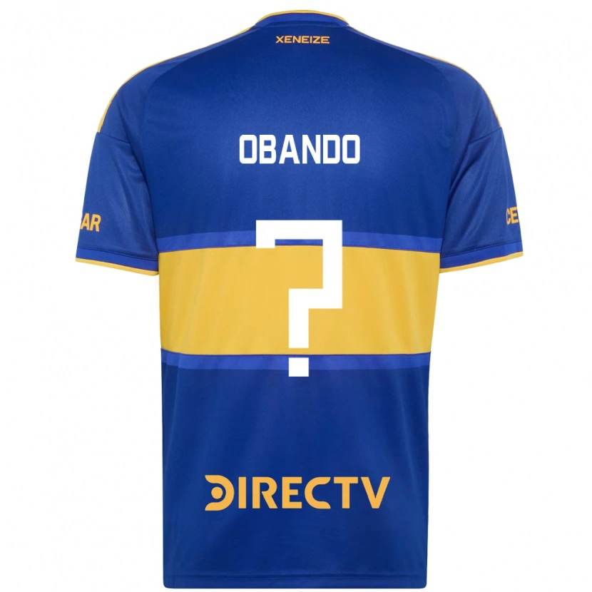 Danxen Kvinnor Agustin Obando #0 Kungligt Blå Gul Hemmatröja Matchtröjor 2026/27 Tröjor T-Tröja