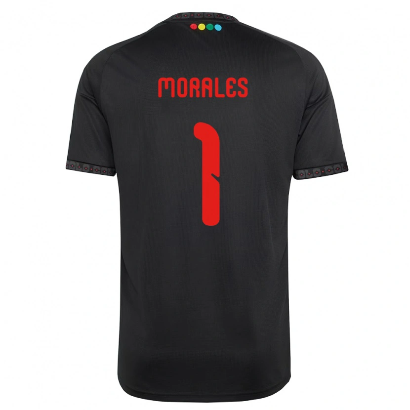 Danxen Kvinnor Benjamin Morales #1 Svart Röd Bortatröja Matchtröjor 2026/27 Tröjor T-Tröja